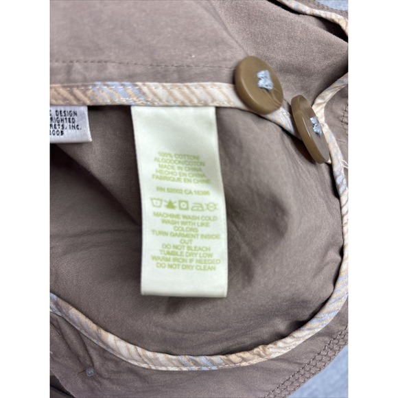 Sigrid Olsen Coat Jacket Safari Sz 4 Brown Cotton 3/4 Sleeve Vtg Y2K Academia - Picture 8 of 16